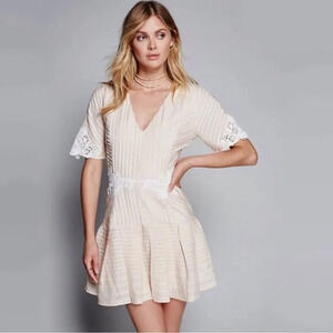 NEW Free people Ma Cherie' Dress with Crochet Accents